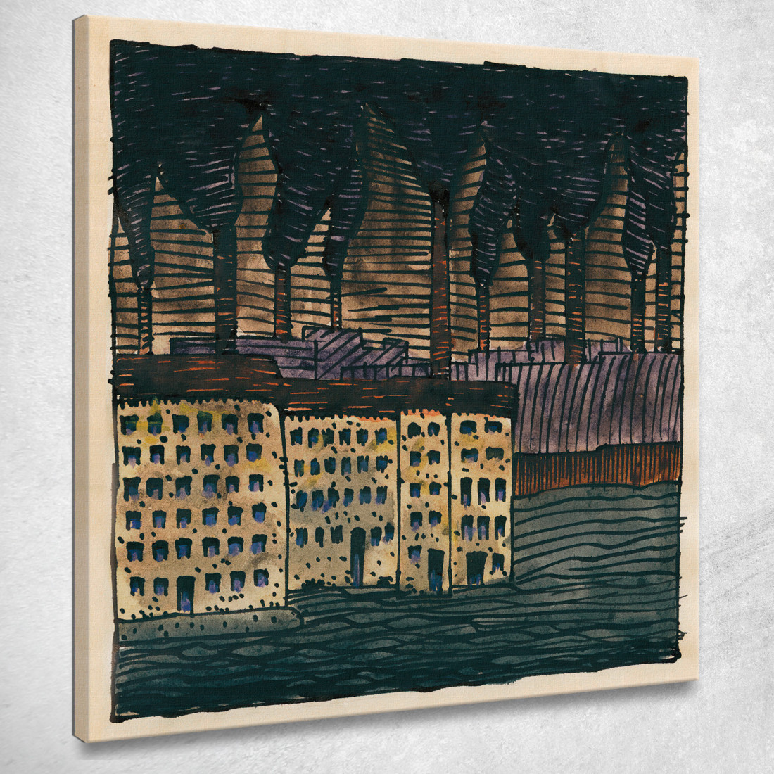 Composizione Del Marciapiede E Del Prato I Karl Wiener kwn252 quadro stampato su tela Composizione Del Marciapiede E Del Prato I Karl Wiener kwn252 quadro stampato su tela