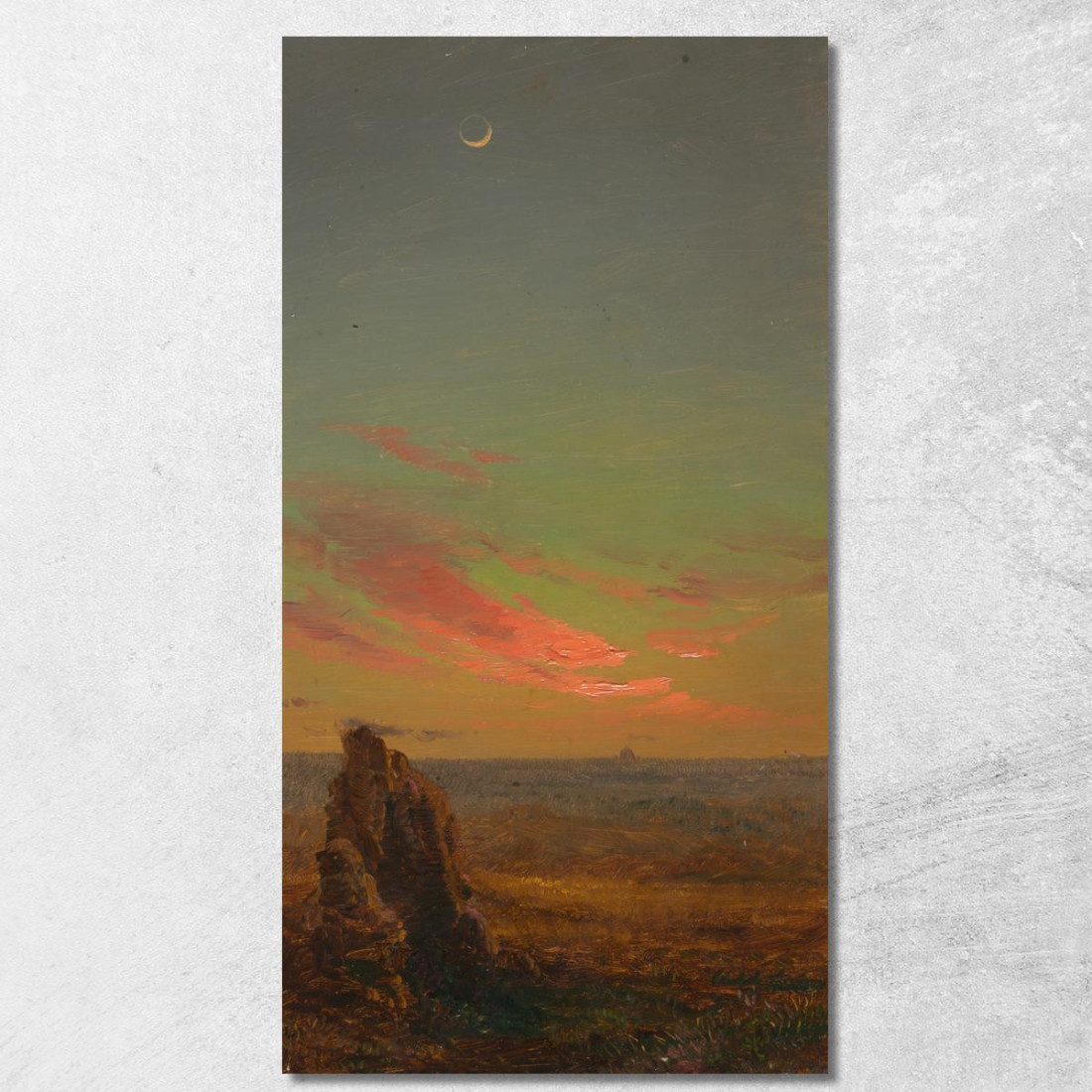 Tramonto Vicino A Roma Frederic Edwin Church fec91 quadro stampato su tela Tramonto Vicino A Roma Frederic Edwin Church fec91 quadro stampato su tela