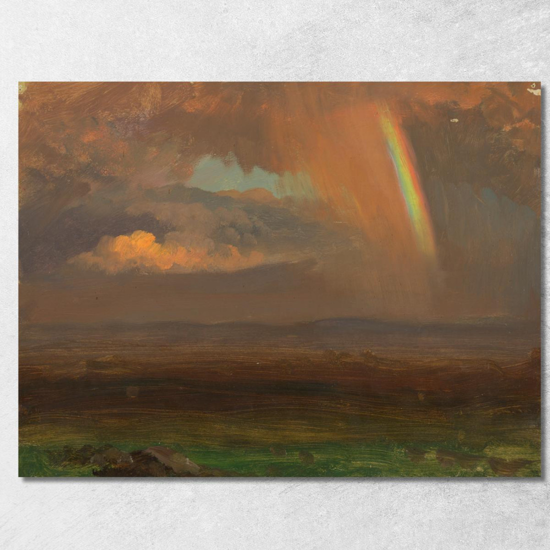 Tramonto Su Ampio Paesaggio Frederic Edwin Church fec92 quadro stampato su tela Tramonto Su Ampio Paesaggio Frederic Edwin Church fec92 quadro stampato su tela