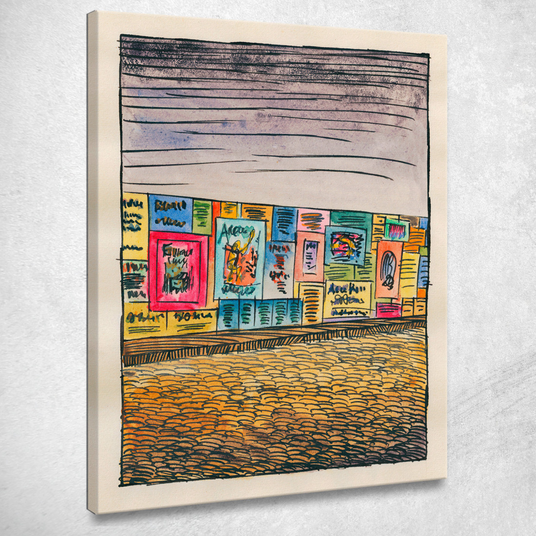 Composizione Del Marciapiede E Del Prato Iv Karl Wiener kwn255 quadro stampato su tela Composizione Del Marciapiede E Del Prato Iv Karl Wiener kwn255 quadro stampato su tela