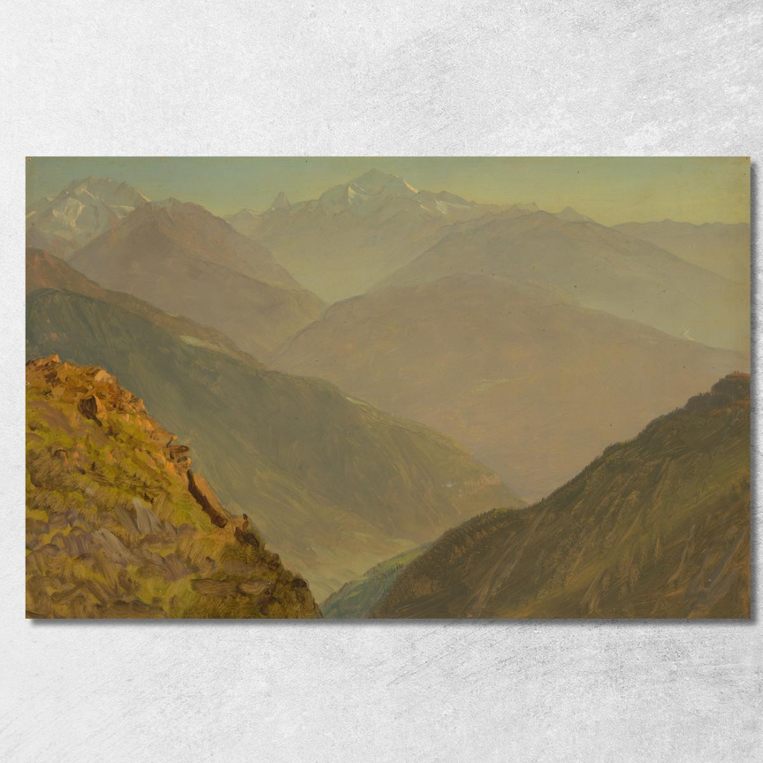 Il Watzmann E Il Goell Vicino A Berchtesgaden Frederic Edwin Church fec108 quadro stampato su tela Il Watzmann E Il Goell Vicino A Berchtesgaden Frederic Edwin Church fec108 quadro stampato su tela