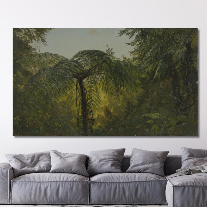Paesaggio Tropicale Frederic Edwin Church fec113 quadro stampato su tela