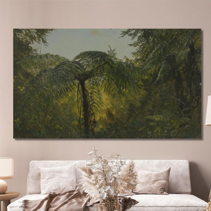 Paesaggio Tropicale Frederic Edwin Church fec113 quadro stampato su tela