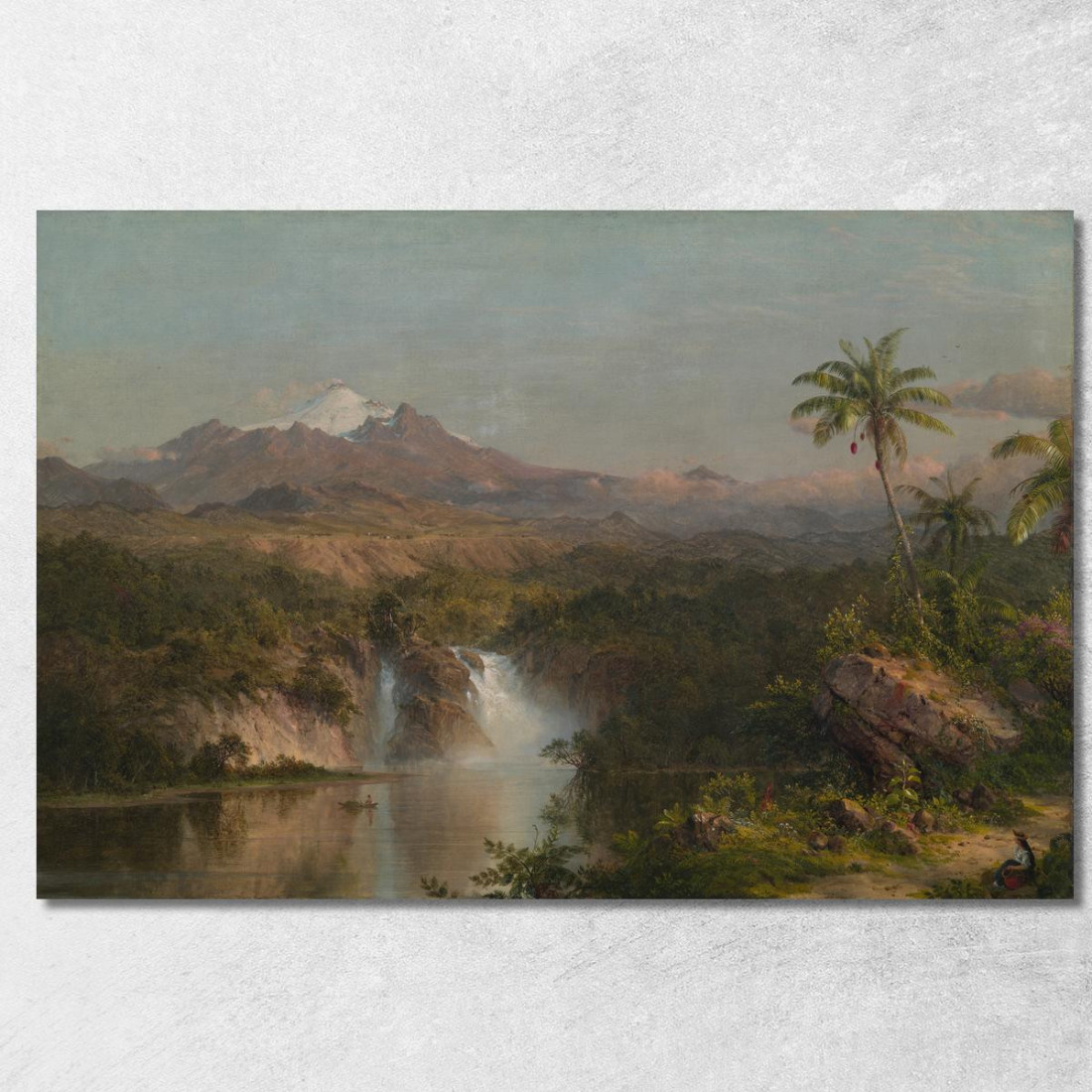 Veduta Del Cotopaxi Frederic Edwin Church fec119 quadro stampato su tela Veduta Del Cotopaxi Frederic Edwin Church fec119 quadro stampato su tela