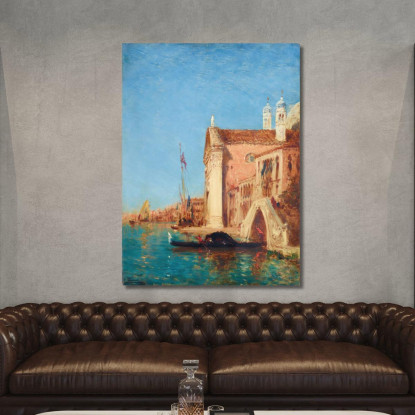 Chiesa Dei Gesuati Venezia Félix Ziem fzm17 quadro stampato su tela