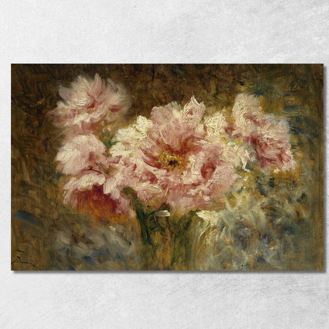 Fiori Félix Ziem fzm34 quadro stampato su tela Fiori Félix Ziem fzm34 quadro stampato su tela