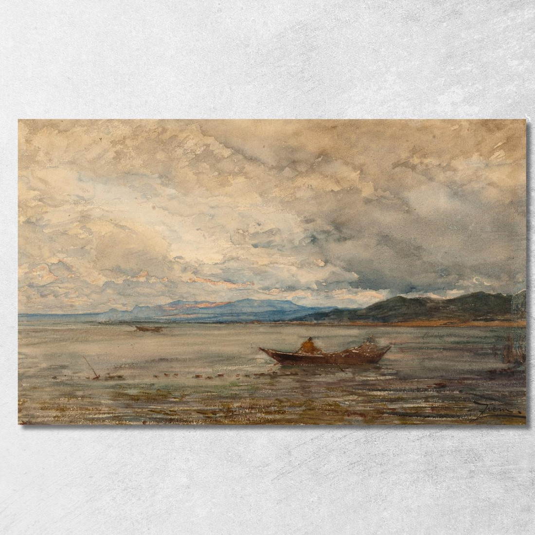 Fos Dintorni Di Martigues Félix Ziem fzm35 quadro stampato su tela Fos Dintorni Di Martigues Félix Ziem fzm35 quadro stampato su tela
