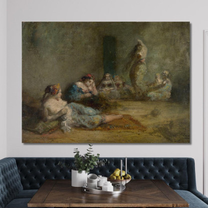 L'Harem Félix Ziem fzm67 quadro stampato su tela