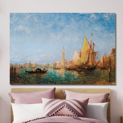 Il Palazzo Ducale Di Venezia Félix Ziem fzm70 quadro stampato su tela