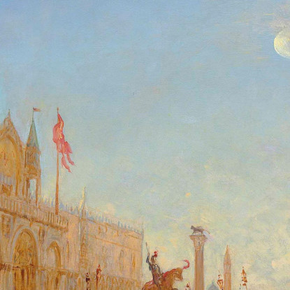 Il Trionfo Di San Giorgio Maggiore Félix Ziem fzm75 quadro stampato su tela