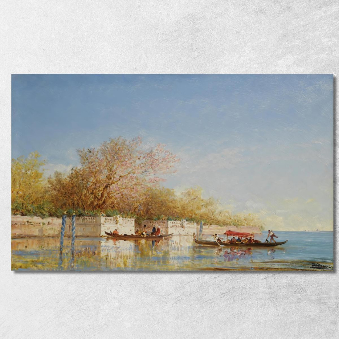 I Giardini Francesi Félix Ziem fzm81 quadro stampato su tela I Giardini Francesi Félix Ziem fzm81 quadro stampato su tela