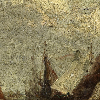 Gli Sloop Da Pesca Félix Ziem fzm84 quadro stampato su tela