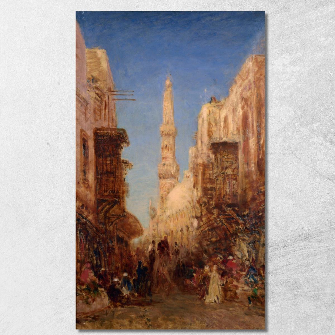 Strada Del Vecchio Cairo Félix Ziem fzm109 quadro stampato su tela Strada Del Vecchio Cairo Félix Ziem fzm109 quadro stampato su tela