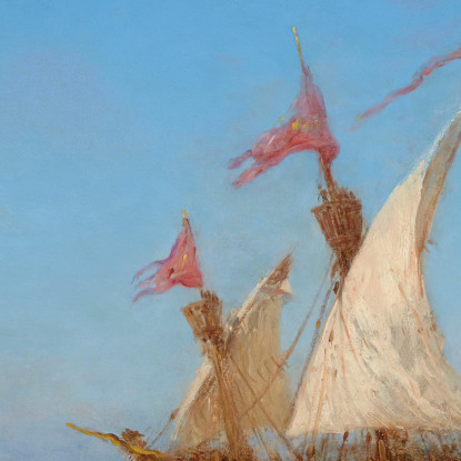 Regate A Venezia Félix Ziem fzm111 quadro stampato su tela