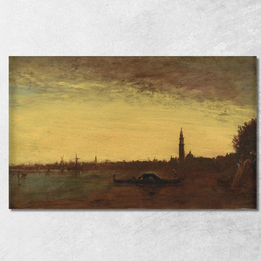 Venezia Al Crepuscolo Félix Ziem fzm138 quadro stampato su tela Venezia Al Crepuscolo Félix Ziem fzm138 quadro stampato su tela