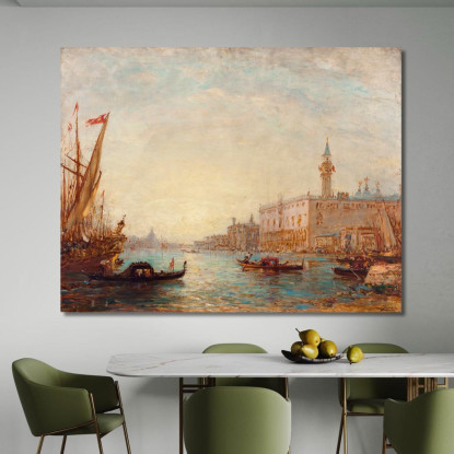 Venezia Il Palazzo Ducale 2 Félix Ziem fzm146 quadro stampato su tela