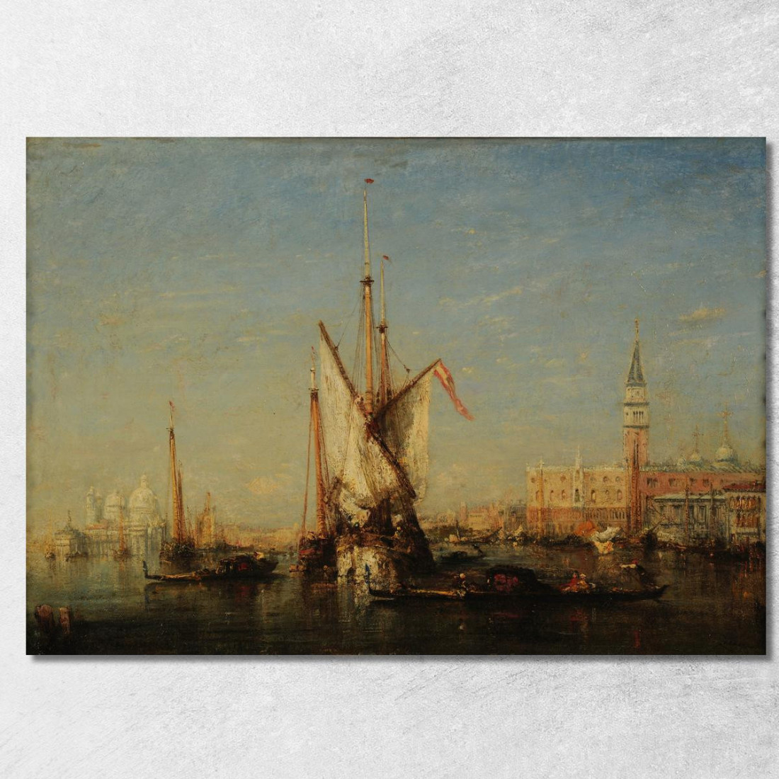 Venezia Vista Su San Giorgio Félix Ziem fzm154 quadro stampato su tela Venezia Vista Su San Giorgio Félix Ziem fzm154 quadro stampato su tela