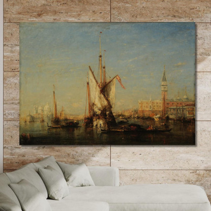 Venezia Vista Su San Giorgio Félix Ziem fzm154 quadro stampato su tela
