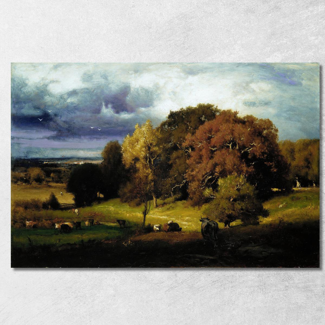 Querce D'Autunno George Inness gin12 quadro stampato su tela Querce D'Autunno George Inness gin12 quadro stampato su tela