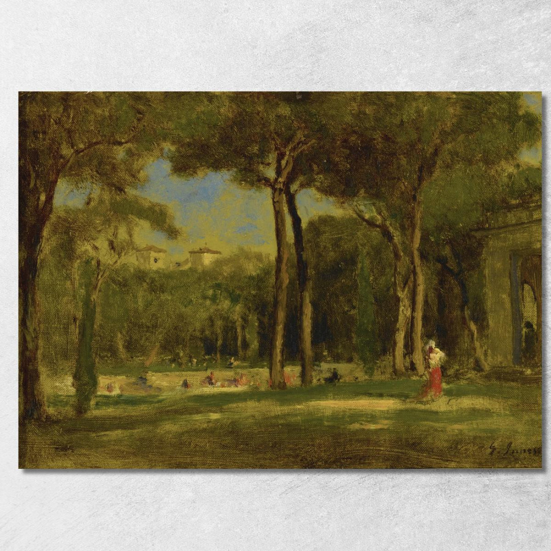 Villa Barberini George Inness gin14 quadro stampato su tela Villa Barberini George Inness gin14 quadro stampato su tela