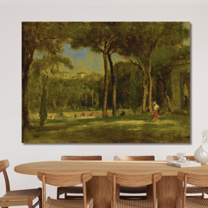 Villa Barberini George Inness gin14 quadro stampato su tela
