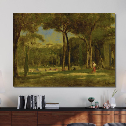 Villa Barberini George Inness gin14 quadro stampato su tela