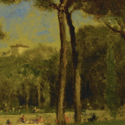 Villa Barberini George Inness gin14 quadro stampato su tela