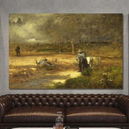 Verso Casa George Inness gin38 quadro stampato su tela