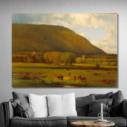 Valle Del Fiume Hudson George Inness gin39 quadro stampato su tela