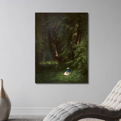 Nel Bosco George Inness gin41 quadro stampato su tela