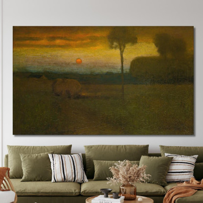 Paesaggio: Paesaggio Serale George Inness gin46 quadro stampato su tela