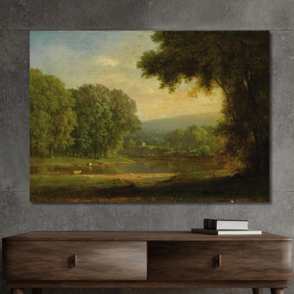 Paesaggio 3 George Inness gin48 quadro stampato su tela