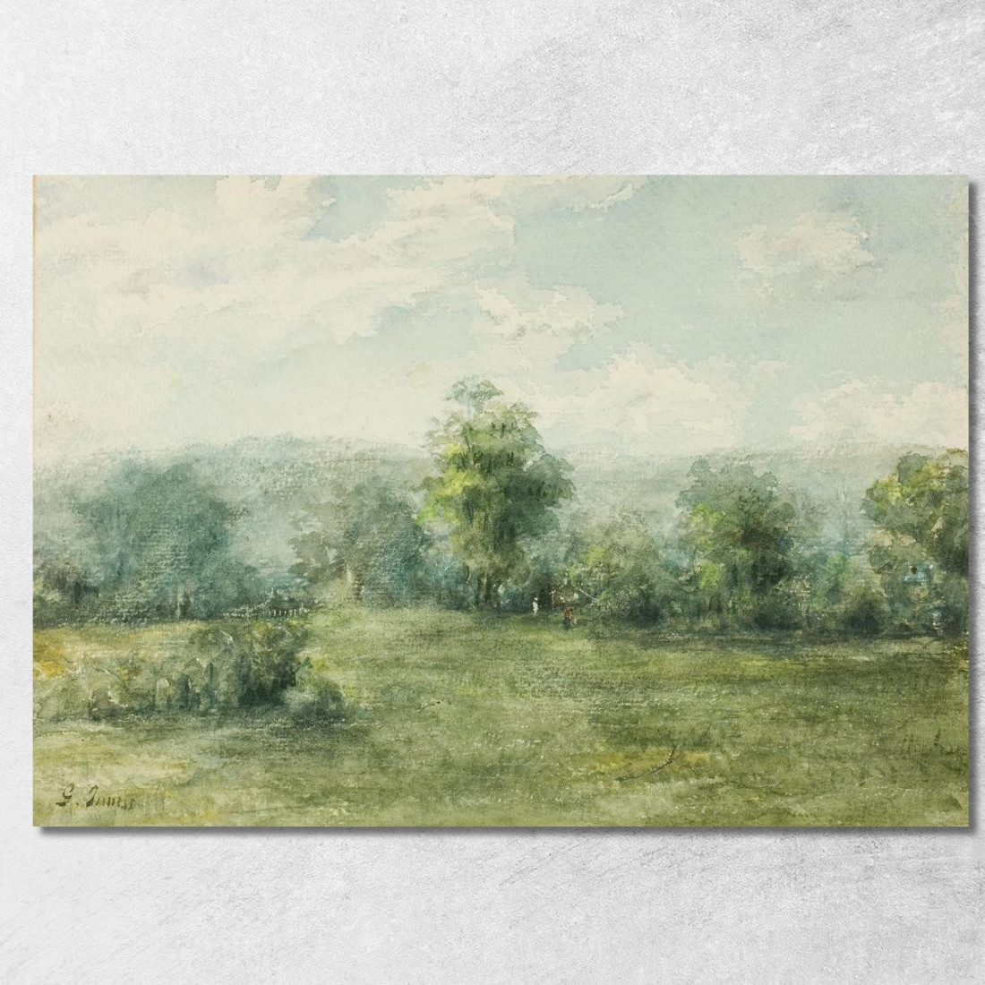 Paesaggio 4 George Inness gin49 quadro stampato su tela Paesaggio 4 George Inness gin49 quadro stampato su tela