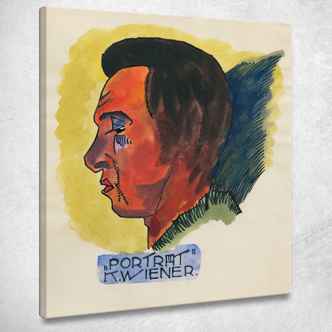 Studio Principale Da Profilo 10 Fogli Graz X Karl Wiener kwn285 quadro stampato su tela Studio Principale Da Profilo 10 Fogli Graz X Karl Wiener kwn285 quadro stampato su tela