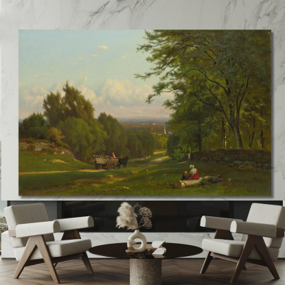 Vicino A Leeds New York George Inness gin65 quadro stampato su tela