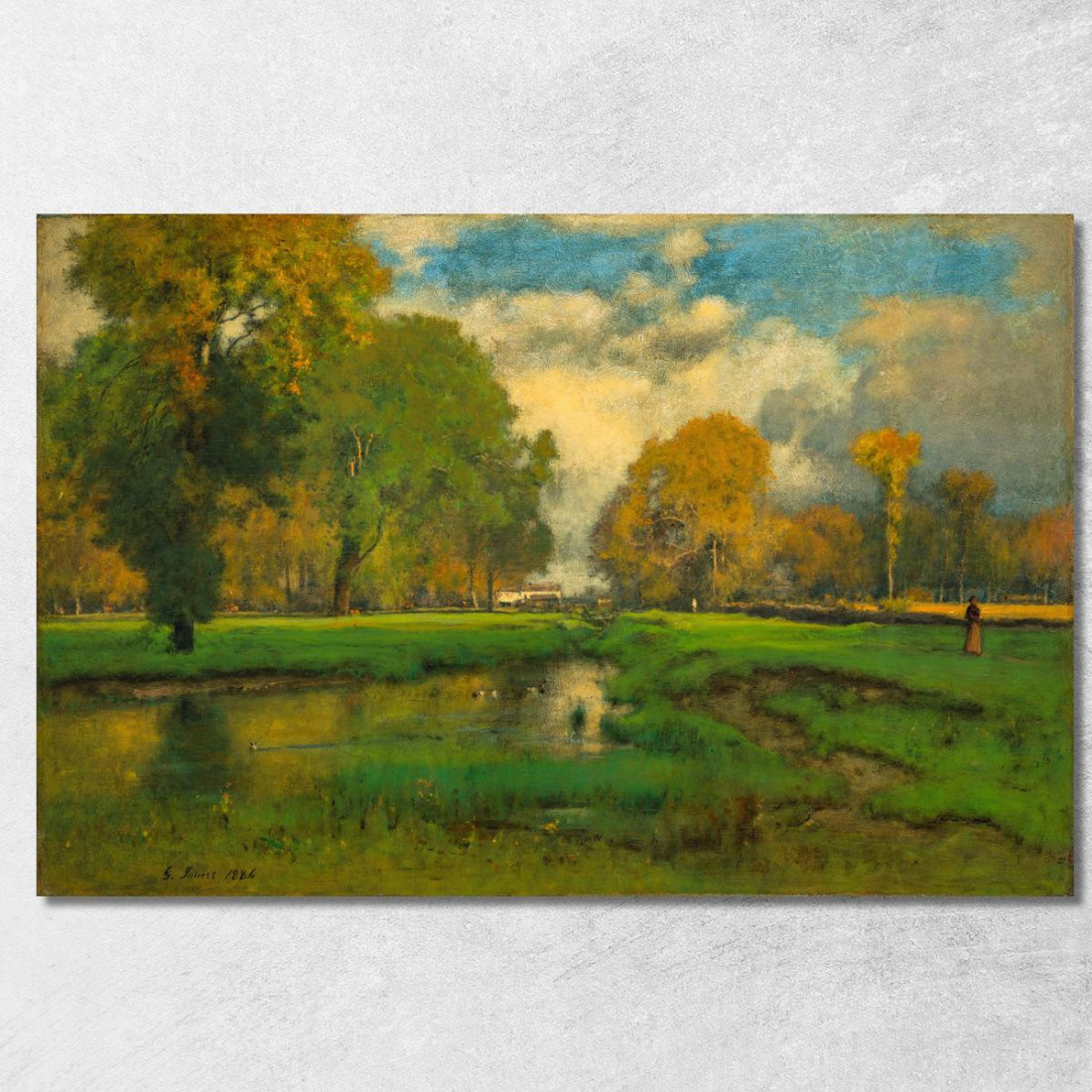 Ottobre George Inness gin69 quadro stampato su tela Ottobre George Inness gin69 quadro stampato su tela