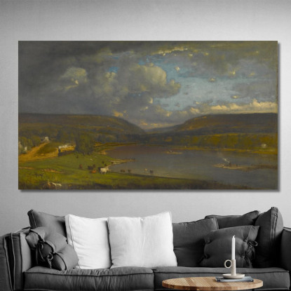 Sul Fiume Delaware George Inness gin71 quadro stampato su tela