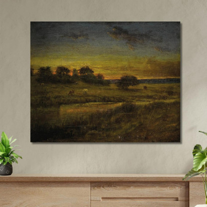 Pascio All'Alba George Inness gin74 quadro stampato su tela