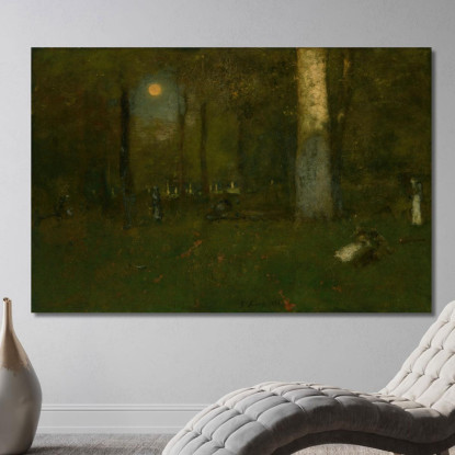 Picnic Nei Boschi Montclair New Jersey George Inness gin76 quadro stampato su tela