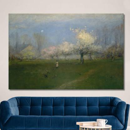 Fiori Primaverili Montclair New Jersey George Inness gin81 quadro stampato su tela