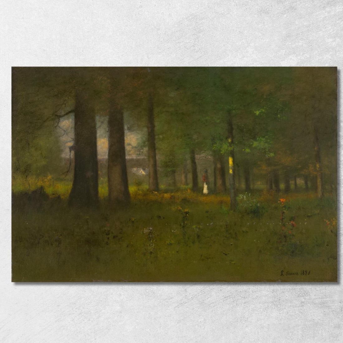 Il Margine Della Foresta George Inness gin90 quadro stampato su tela Il Margine Della Foresta George Inness gin90 quadro stampato su tela