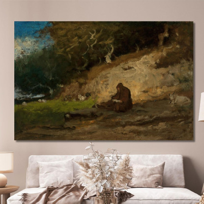L'Eremita George Inness gin91 quadro stampato su tela