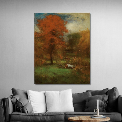 Lo Stagno Del Mulino George Inness gin96 quadro stampato su tela