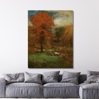 Lo Stagno Del Mulino George Inness gin96 quadro stampato su tela