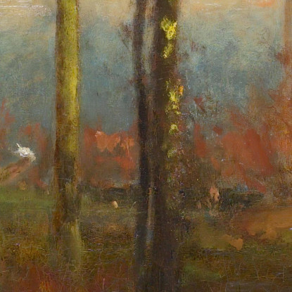 Il Ruscello Del Mulino Montclair New Jersey George Inness gin97 quadro stampato su tela