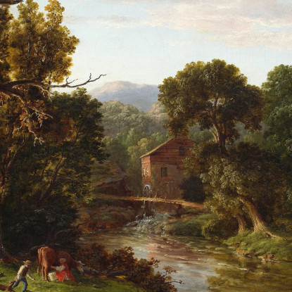 Il Vecchio Mulino George Inness gin98 quadro stampato su tela
