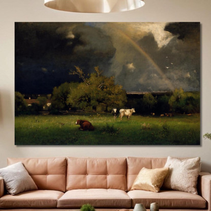 L'Arcobaleno George Inness gin99 quadro stampato su tela