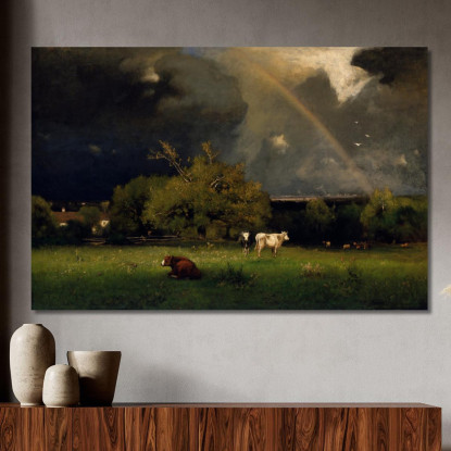 L'Arcobaleno George Inness gin99 quadro stampato su tela