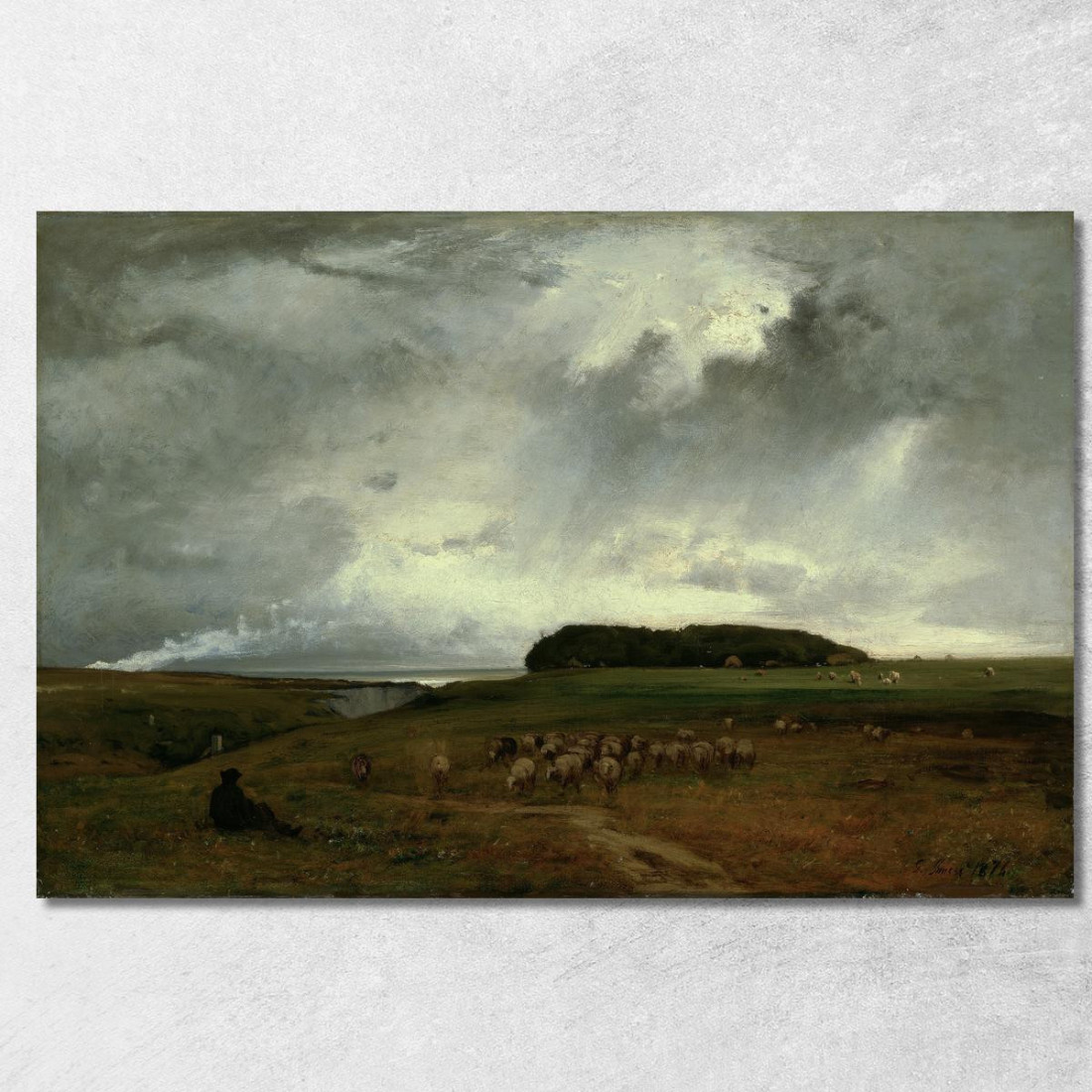 La Tempesta George Inness gin101 quadro stampato su tela La Tempesta George Inness gin101 quadro stampato su tela