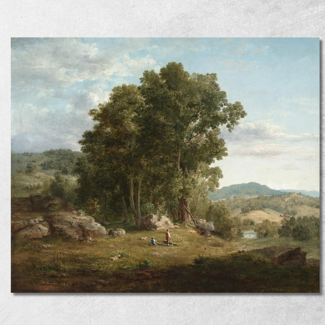Il Taglialegna George Inness gin104 quadro stampato su tela Il Taglialegna George Inness gin104 quadro stampato su tela